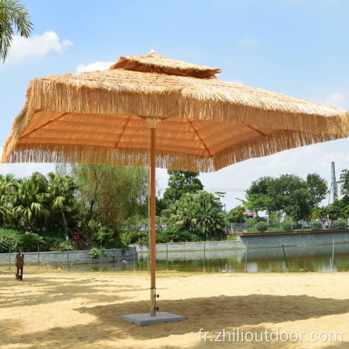 Parasol de parapluie de plage de cadre en aluminium de haute qualité